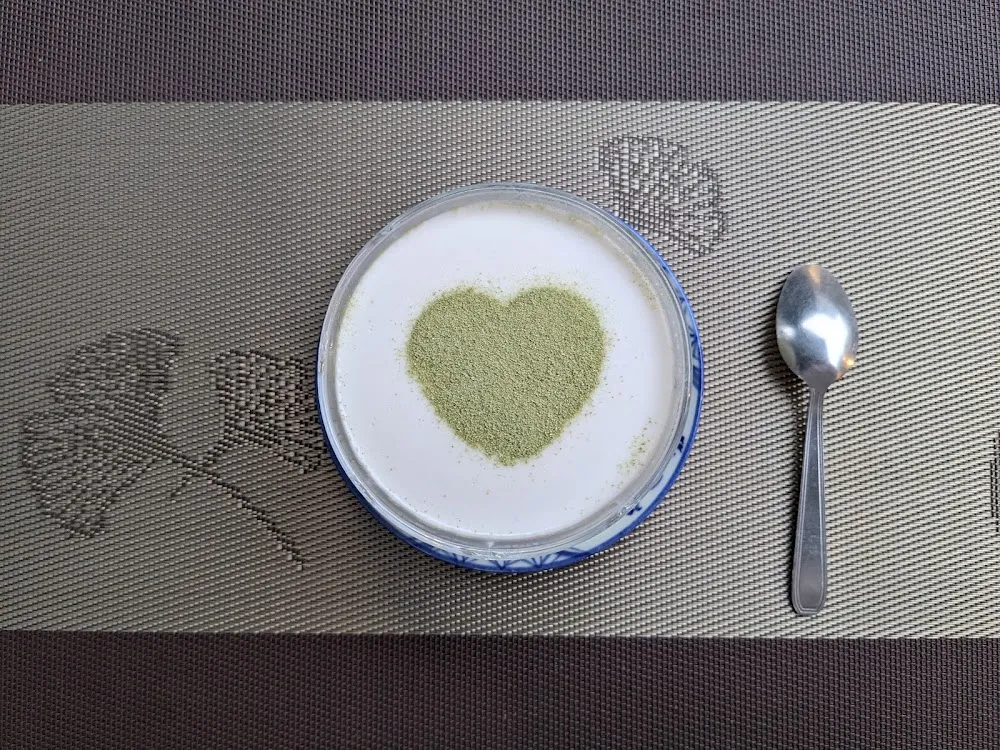 Panna Cotta Coco Et Thé Vert Matcha Latte